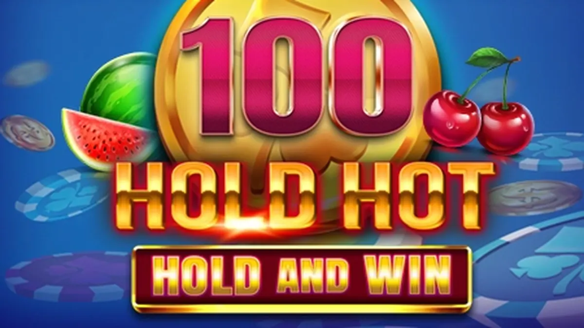 Tampilan antarmuka permainan slot 100 Hold Hot Hold and Win dengan simbol buah yang cerah